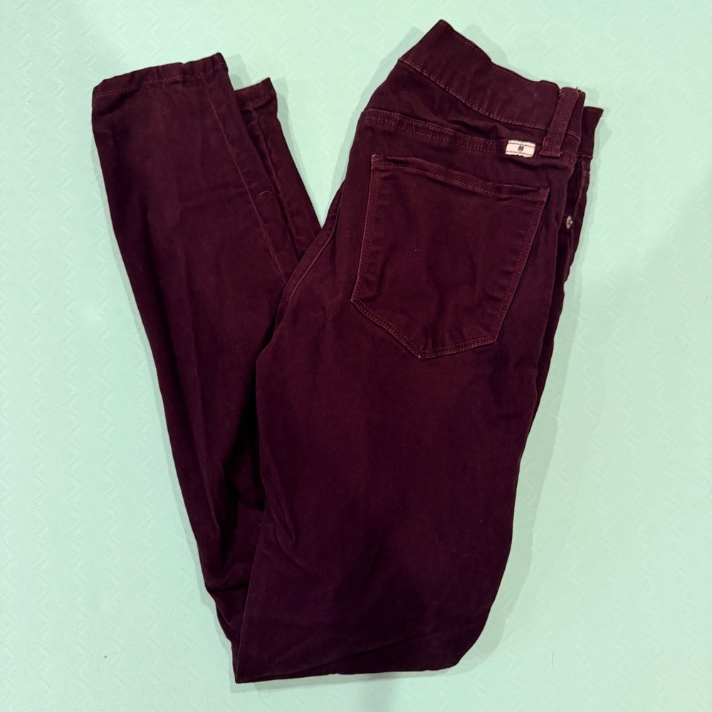 Lucky Brand Velvet Burgundy Jeans